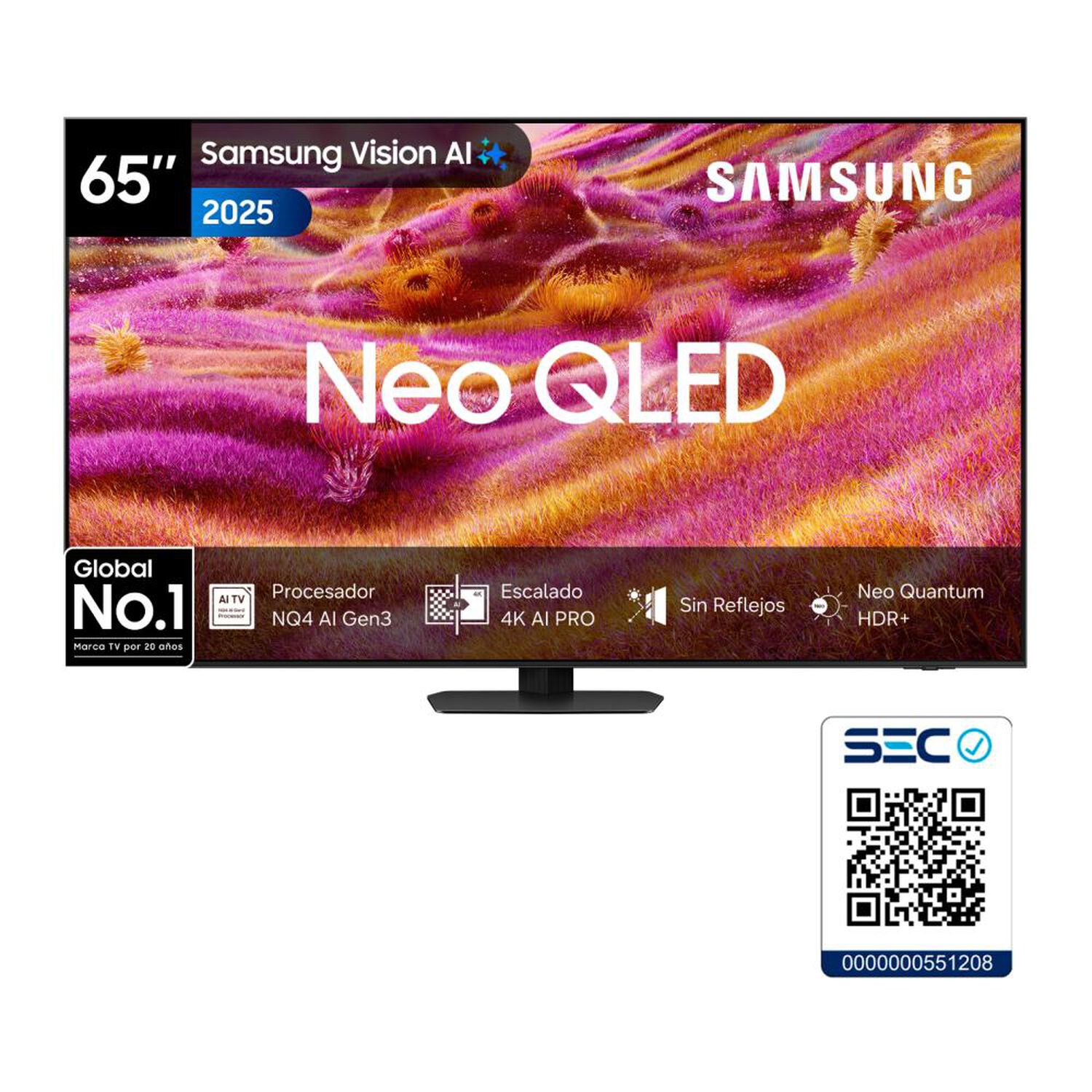 Neo Qled 65" Samsung QN90F / Ultra HD 4K / Vision AI Smart TV 2025 image number 9.0
