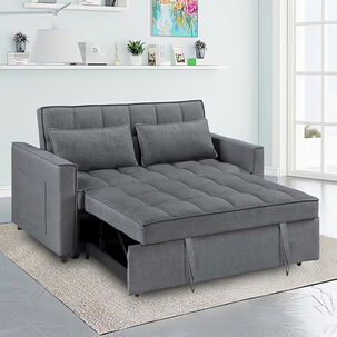 Sofa Cama Gris Oscuro