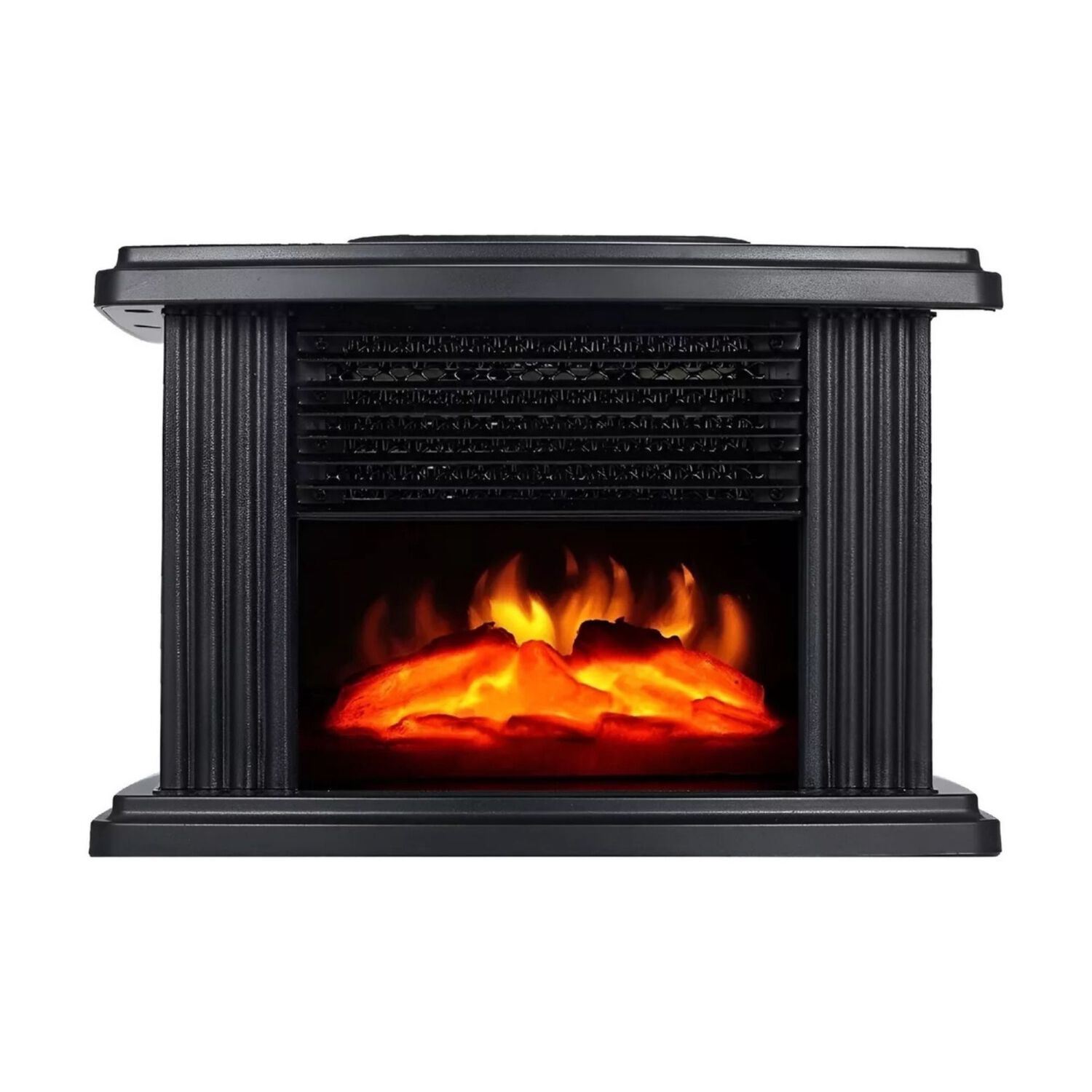 Calefactor Estufa El&eacute;ctrica Termoventilador Dise&ntilde;o Chimenea Negro image number 1.0