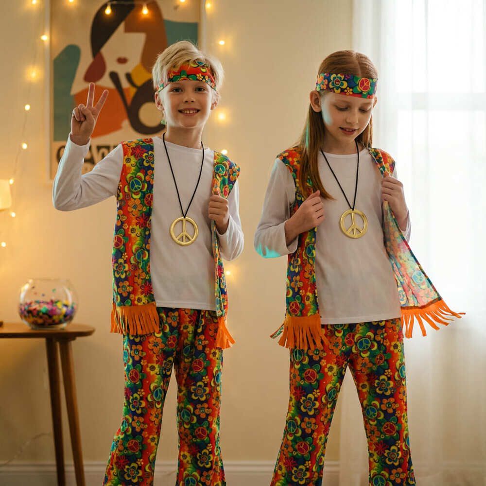 Disfraz Infantil Hippie Retro image number 4.0