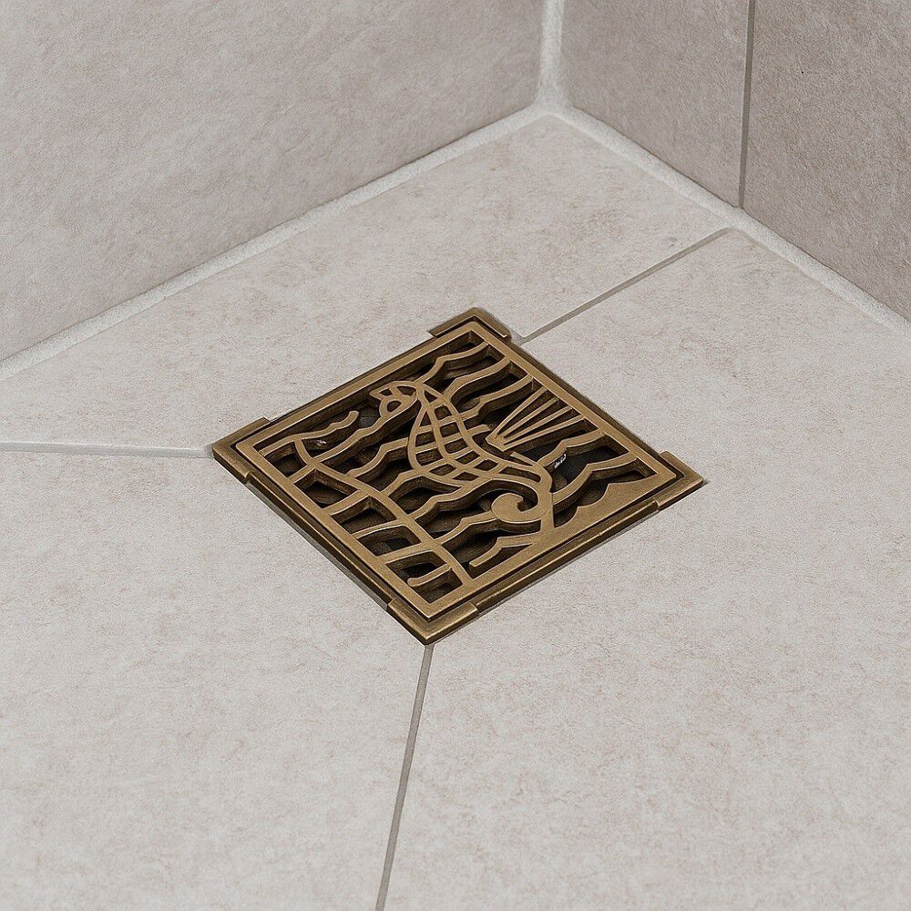 Rejilla Pileta Cuadrada 100mm Bronce Acero Inoxidable Poli image number 1.0