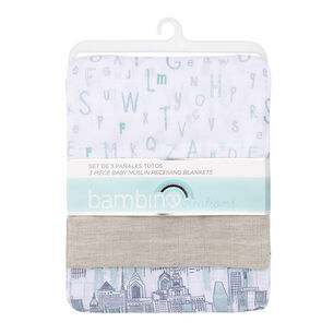 Set 3 Pa&ntilde;ales Tuto Gris Abecedario Ni&ntilde;o