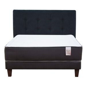 Cama Europea Mantahue Aureo / 2 Plazas / Base Dividida  + Respaldo