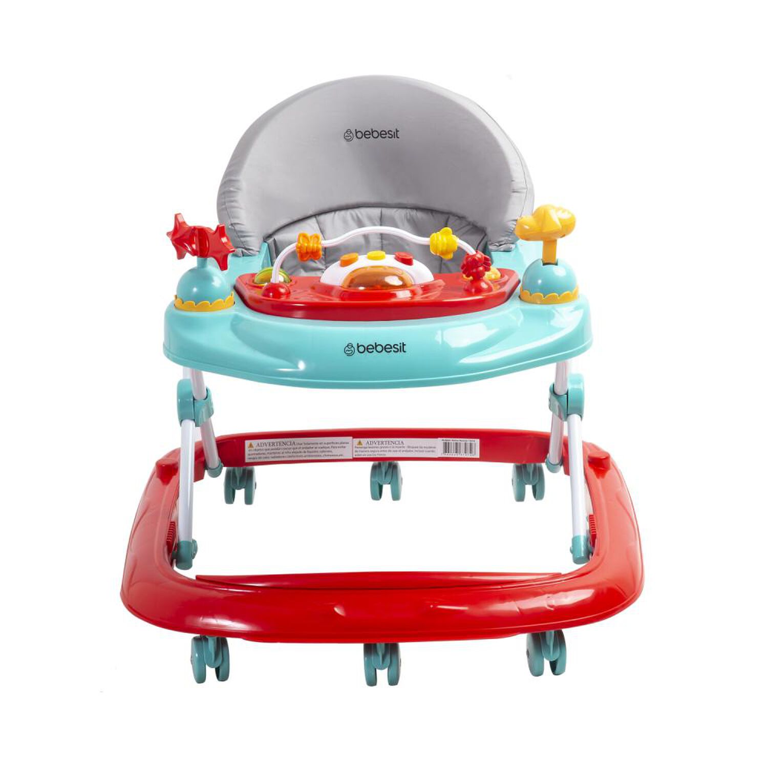 Andador Musical Bebesit Airbus Rojo Celeste image number 4.0
