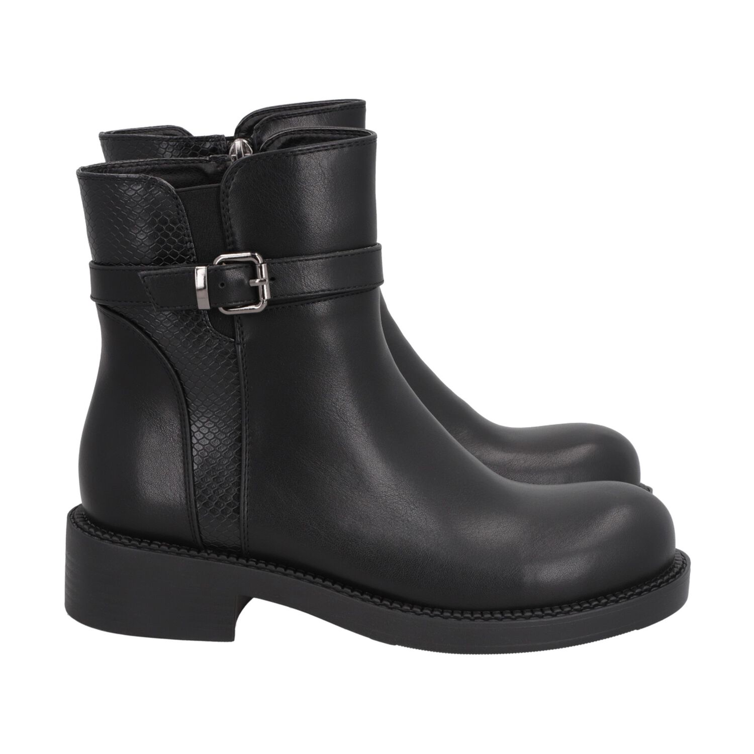 Botin Casual Mujer Negro Bucke Police image number 2.0
