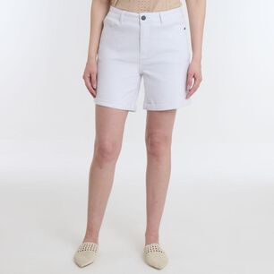 Bermuda B&aacute;sico Denim Tiro Medio Regular Mujer Geeps