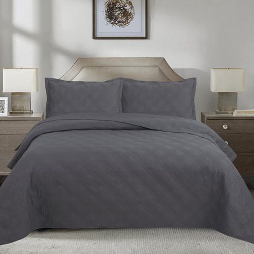 Quilt Andes Liso Marengo King image number 0.0