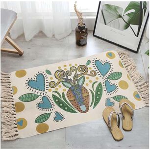 Bajada De Cama Kilim De Estilo Etnico 60x90 Cm