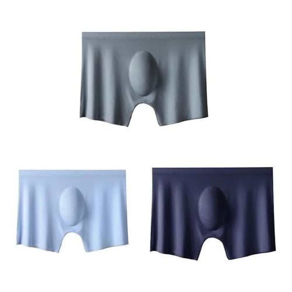 Boxer De Seda Sexy Trasnlucido Hombre Sin Costura 3piezas image number 2.0