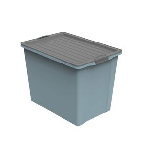 Caja Compact A3 Con Ruedas 70 Lt 57x43x39 Cm Rotho Azul Eco