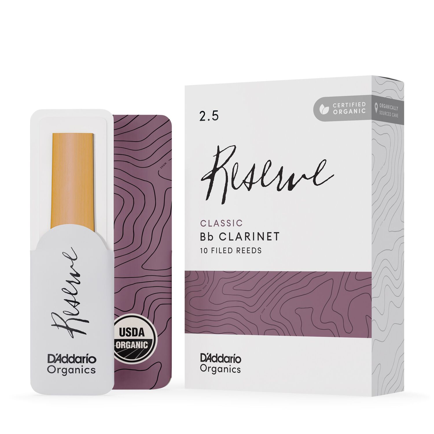 Ca&ntilde;as Clarinete Bb 2.5 Organic Reserve Pack 10 Odct1025 Daddario image number 0.0