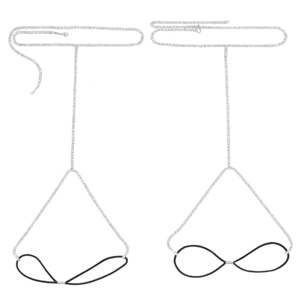 Cadena Accesorio Liguero Para Pierna Muslo Dise&ntilde;o Diamante image number 0.0