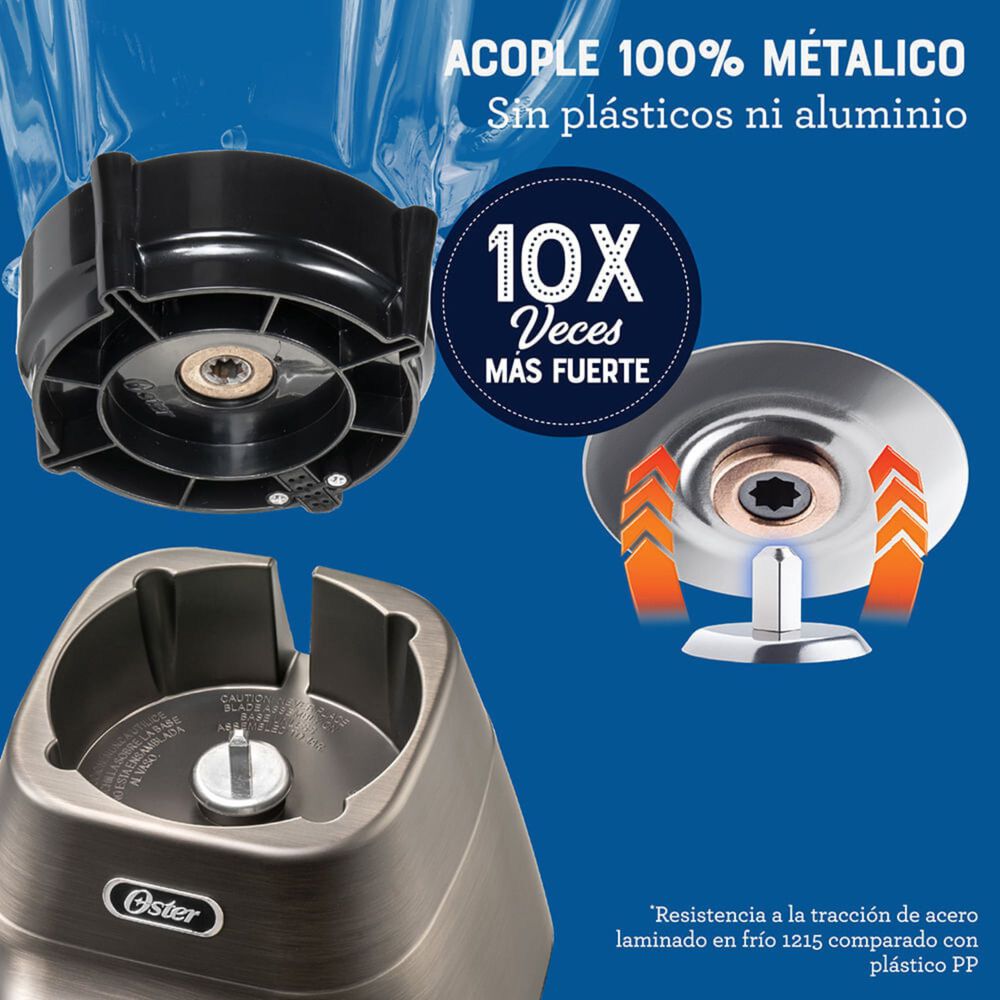 Licuadora Oster Programas Autom&aacute;ticos Tecnolog&iacute;a Reversible,t&aacute;ctil Y Vaso Blend-n-go Blstpyg1312xbg image number 8.0
