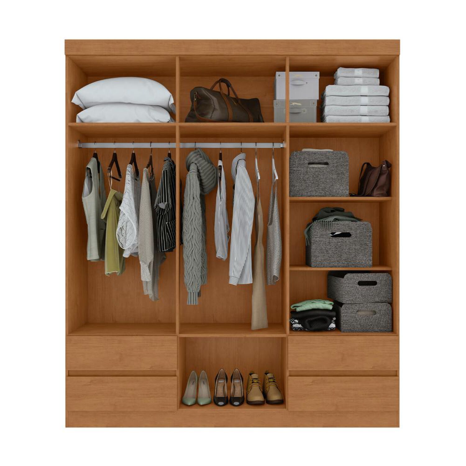 Cl&oacute;set Di Poretti Design Closet Zeus / 6 Puertas / 4 Cajones image number 1.0