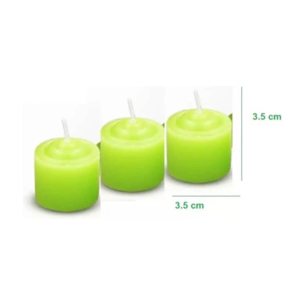 Set De 12 Velas Verdes image number 2.0