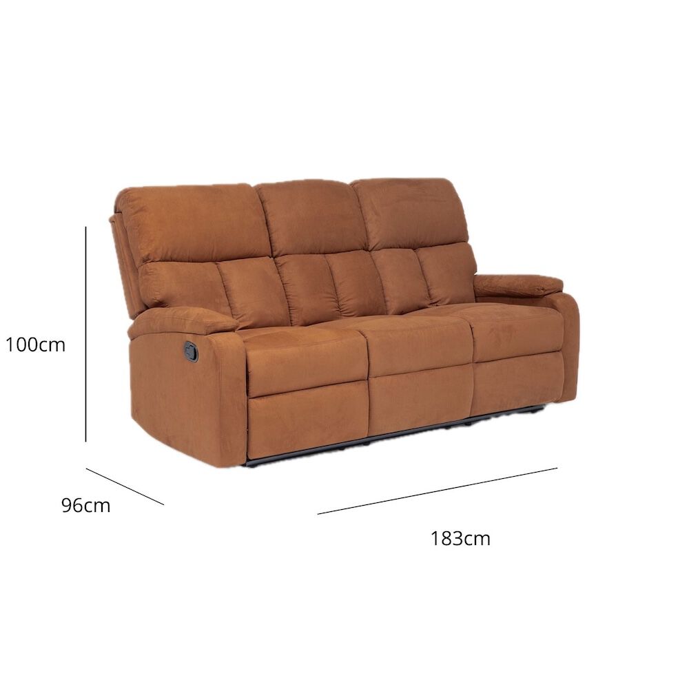 Living Reclinable Sof&aacute; 3 Cuerpos+ 2 Bergers Matheus image number 4.0