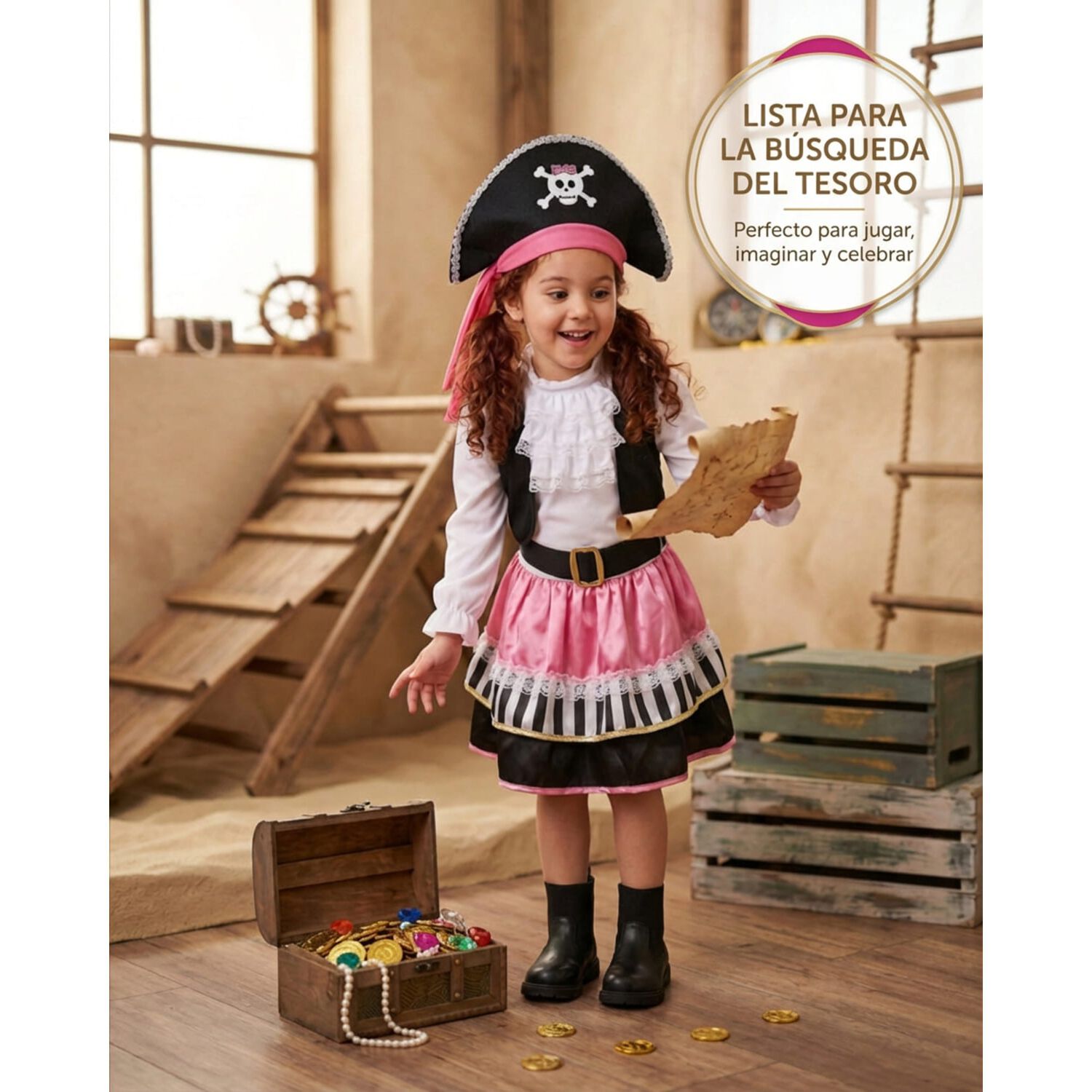 Disfraz Cosplay Pirata Corsario Piratas Infantiles Todos Ni&ntilde;o image number 26.0