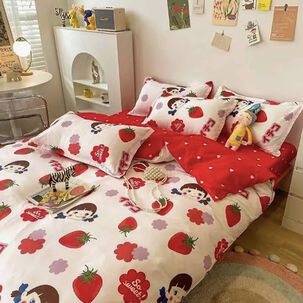 Juego Funda De Plum&oacute;n + Sabana 200 Hilos King