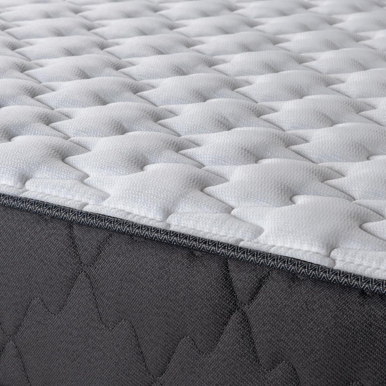 Cama Europea Rosen Wave / 1 Plaza / Base Normal + Set De Maderas Tabor Grafito + Almohada Light image number 2.0