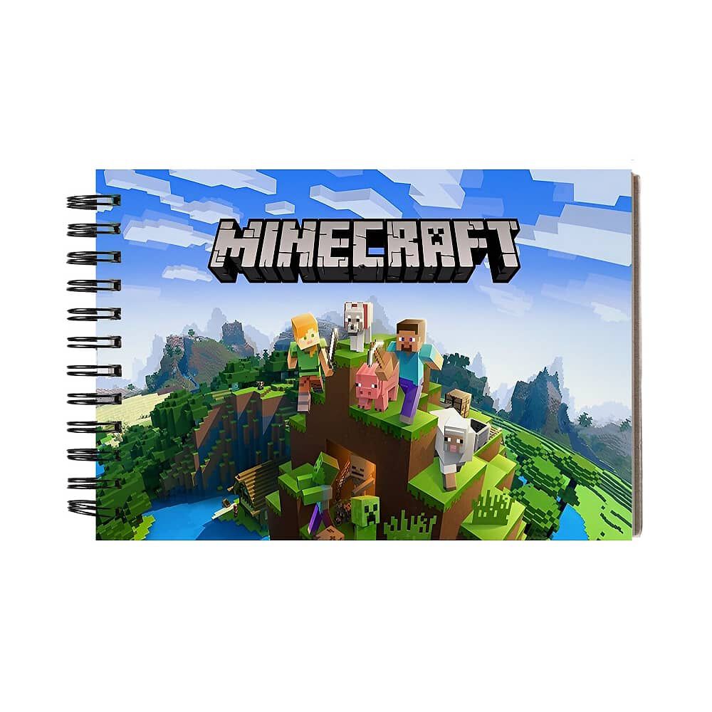 Libro Para Colorear Anillado Minecraft Regalo image number 0.0
