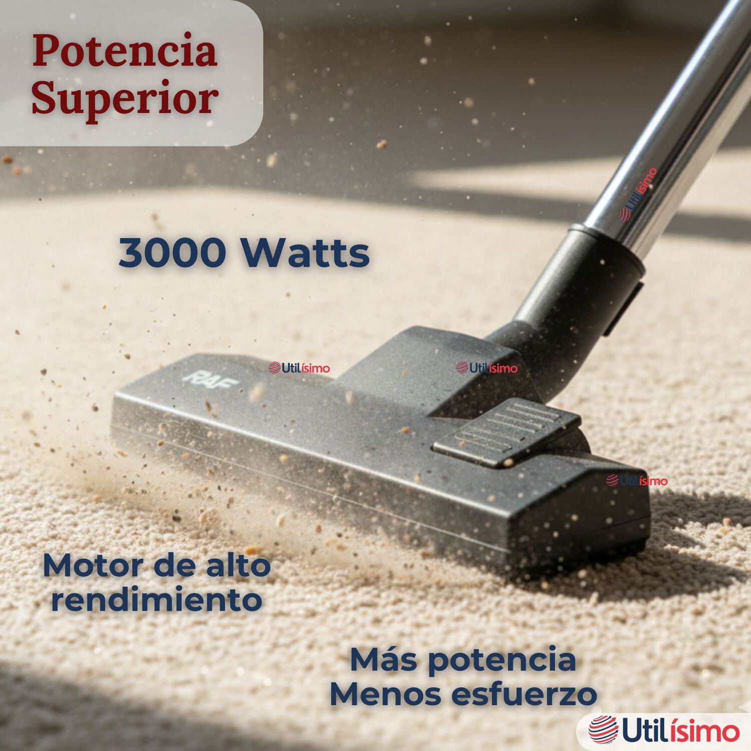Aspiradora Vacuum Cicl&oacute;nica Succi&oacute;n Fuerte 3000w Potente 25 Litros image number 4.0