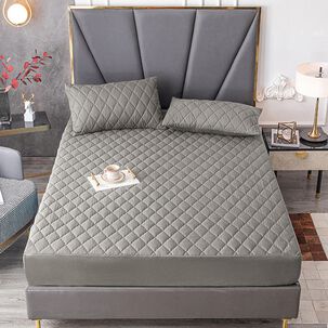 Cubrecolch&oacute;n Impermeable 2p + 02 Fundas De Almohada Arena