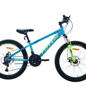 Bicicleta Totem Mtb Aro 24 Modelo Atlantis Azul Camaleon
