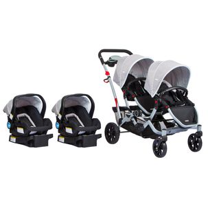 Coche Duo Ride Gery + 2 Sillas + 2 Bases