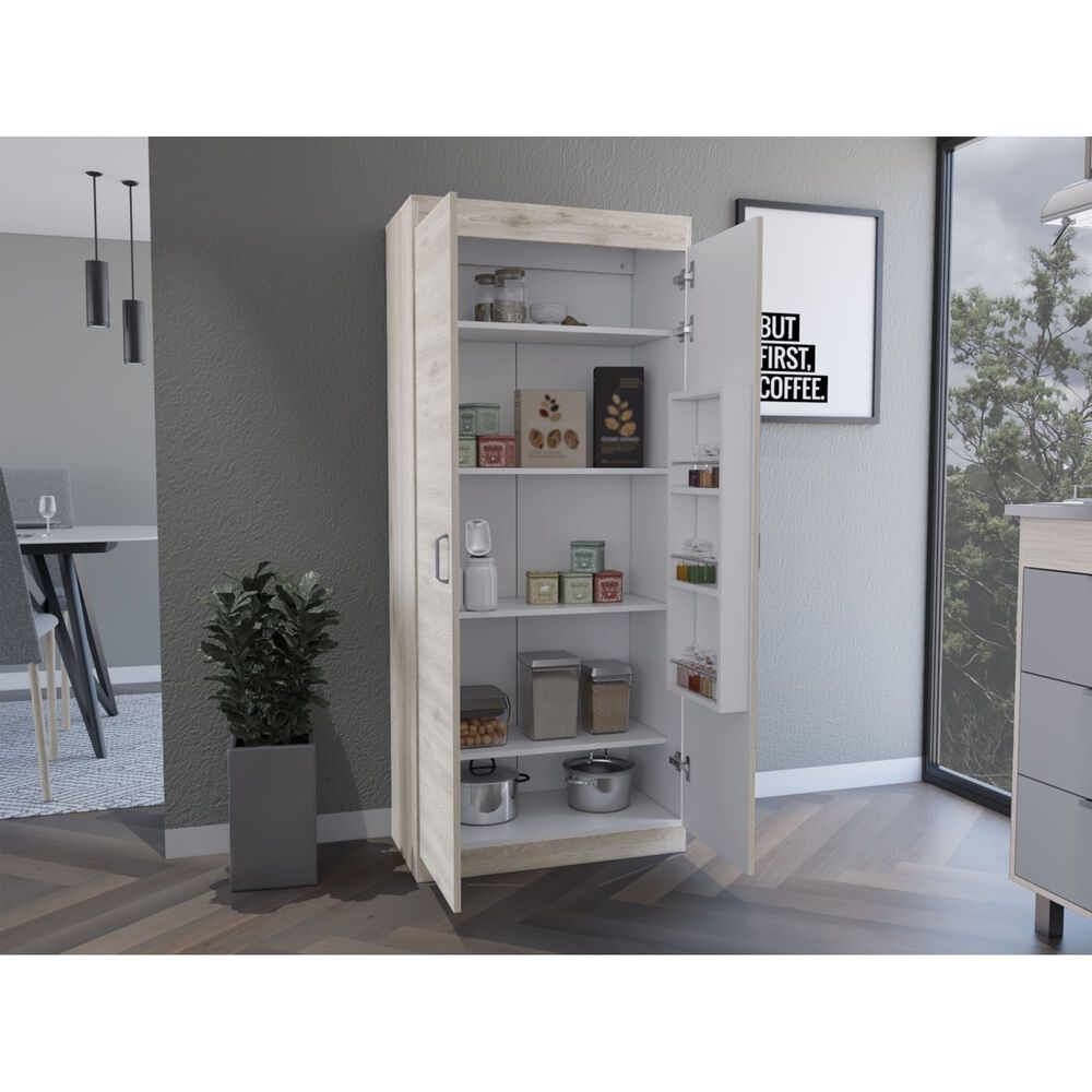 Mueble Alacena 2 Puertas Fm-012c - Caf&eacute; Claro image number 4.0