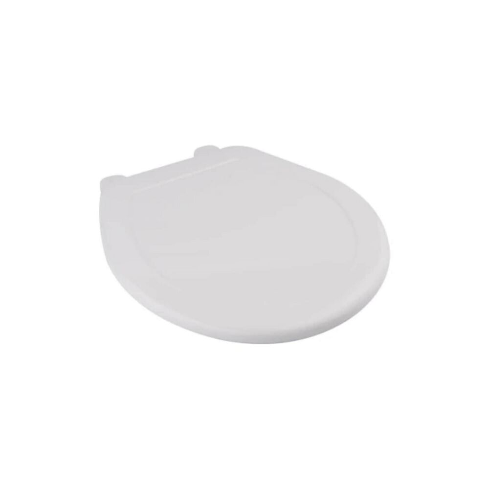 Tapa Baño Wc Asiento Inodoro Redondo Universal 42x39x4 Cm Blanco image number 0.0