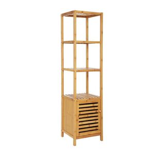 Estante Organizador Repisa 4 Niveles Con Puerta