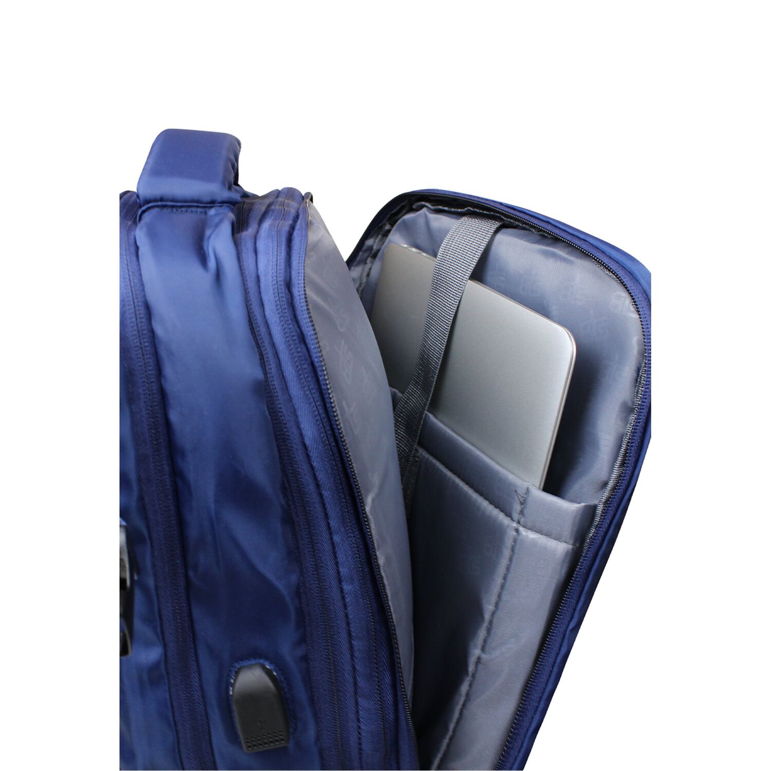 Mochila Viral Azul Con Usb Swiss Bag image number 2.0