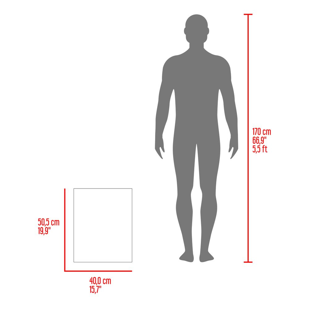 Botiquin De Ba&ntilde;o 1 Puerta 50x40x12 Cm Blanco image number 6.0