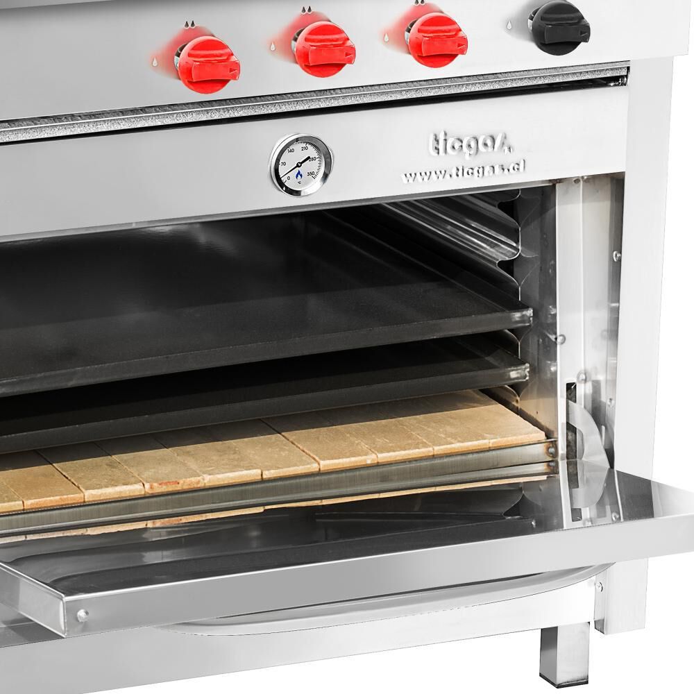Cocina Semi Industrial Ticgas 4 Platos Inoxidable 58x65 / Gas Licuado image number 3.0