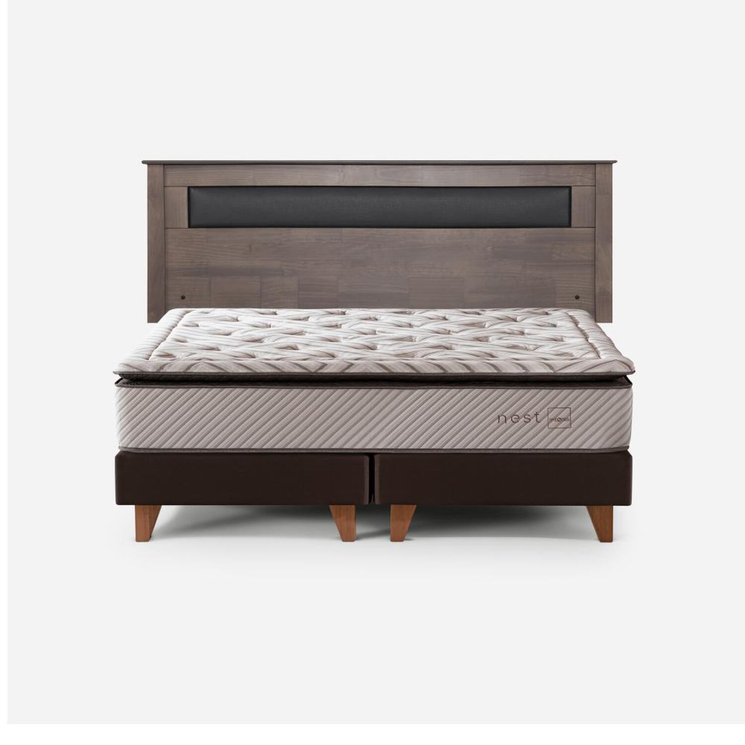 Cama Europea Rosen Nest / King / Base Dividida + Respaldo image number 0.0