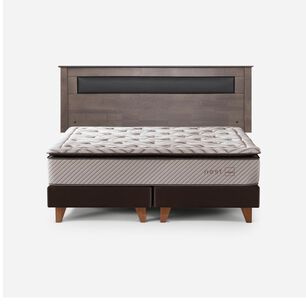 Cama Europea Rosen Nest / King / Base Dividida + Respaldo