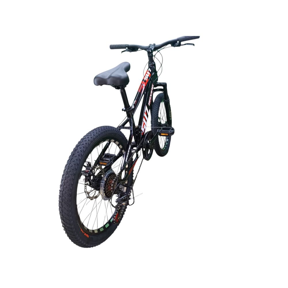Bicicleta Aro 20 Brxing Su7 Negro Con Freno Disco Y 21 Velocidades image number 4.0