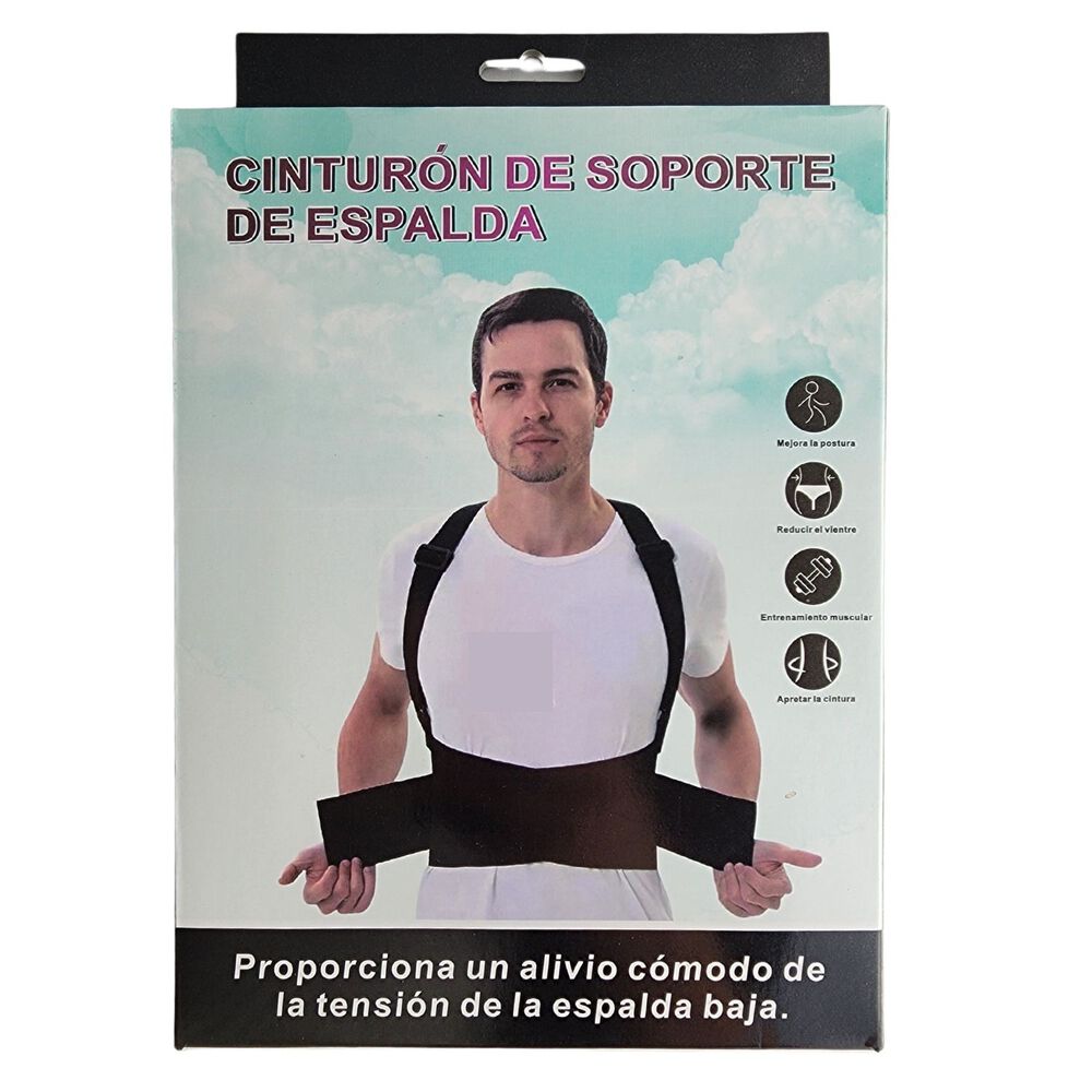 Faja Unisex Postura Lumbar Vertebral Deportes Trabajos Escoliosis image number 8.0