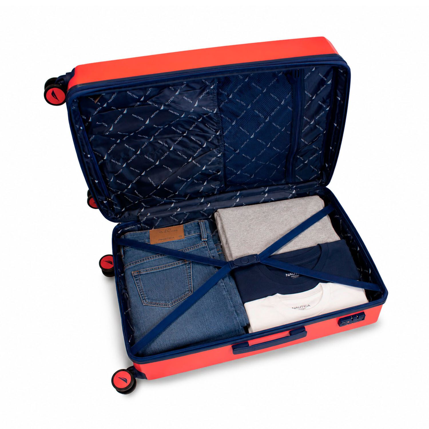 Pack 2 Maletas Copper Nautica Mediana 20k Y Grande 23k Naranja image number 4.0