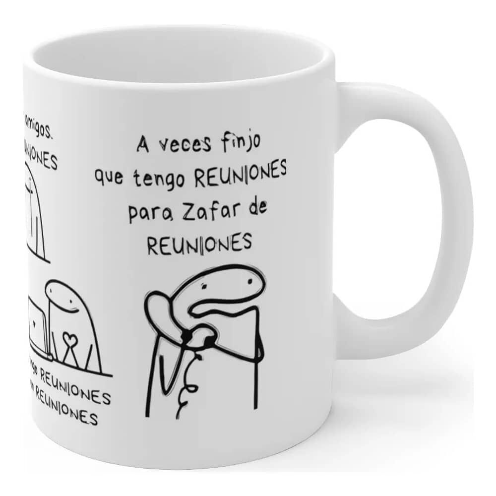 Taza Meme Flork - Soy El Hombre Reuni&oacute;n - Cer&aacute;mica Divertida image number 2.0