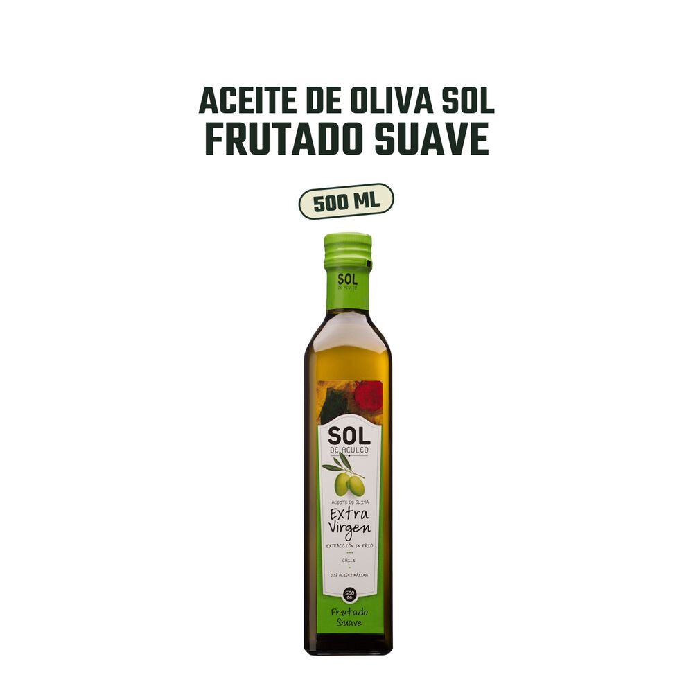 Aceite De Oliva Extra Virgen Sol Frutado Suave 4 X 500 Ml image number 2.0