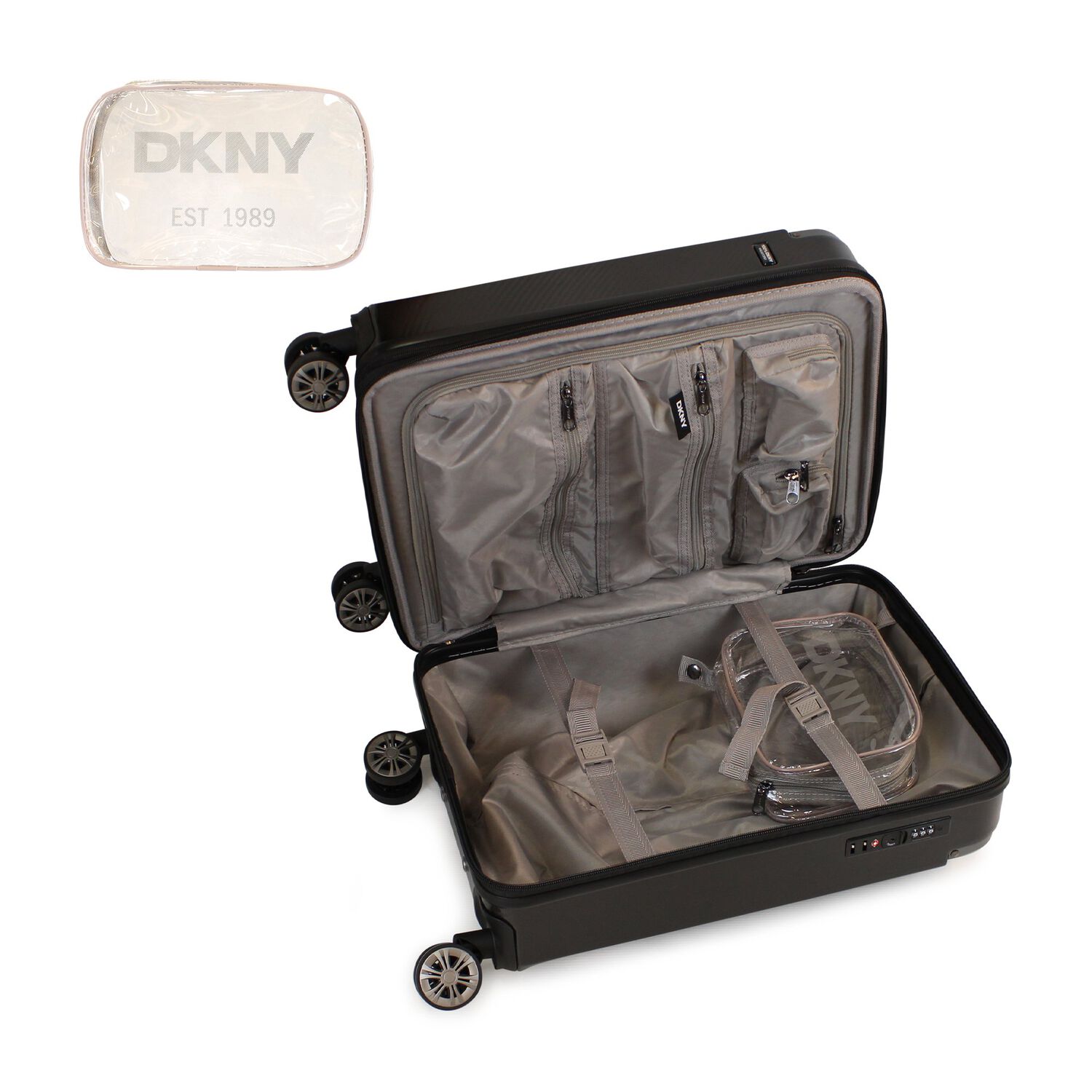 Maleta Donna Karan Cabina Glow S 10kg Negra Dkny image number 4.0