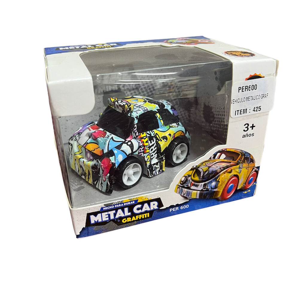 Auto | Camioneta | Moto Metalico Graffiti Juguete Fricci&oacute;n image number 12.0