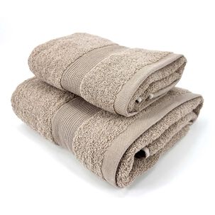 Juego Toalla Andes 2 Piezas Lisa Beige