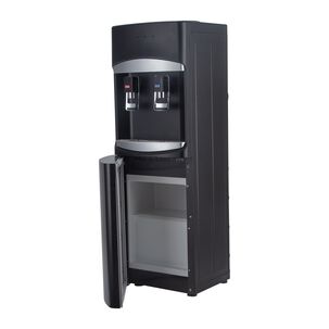 Dispensador De Agua El&eacute;ctrico 2 Llaves C/gaveta Gris Premium