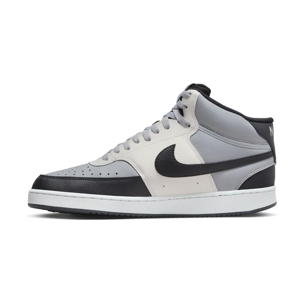 Zapatilla Urbana Hombre Nike Court Vision Mid Next Nature Gris image number 2.0