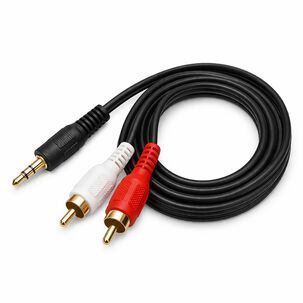 Cable De Audio (2x1) Jack 3.5mm A Rca 3 Mt Ulink Deluxe Line