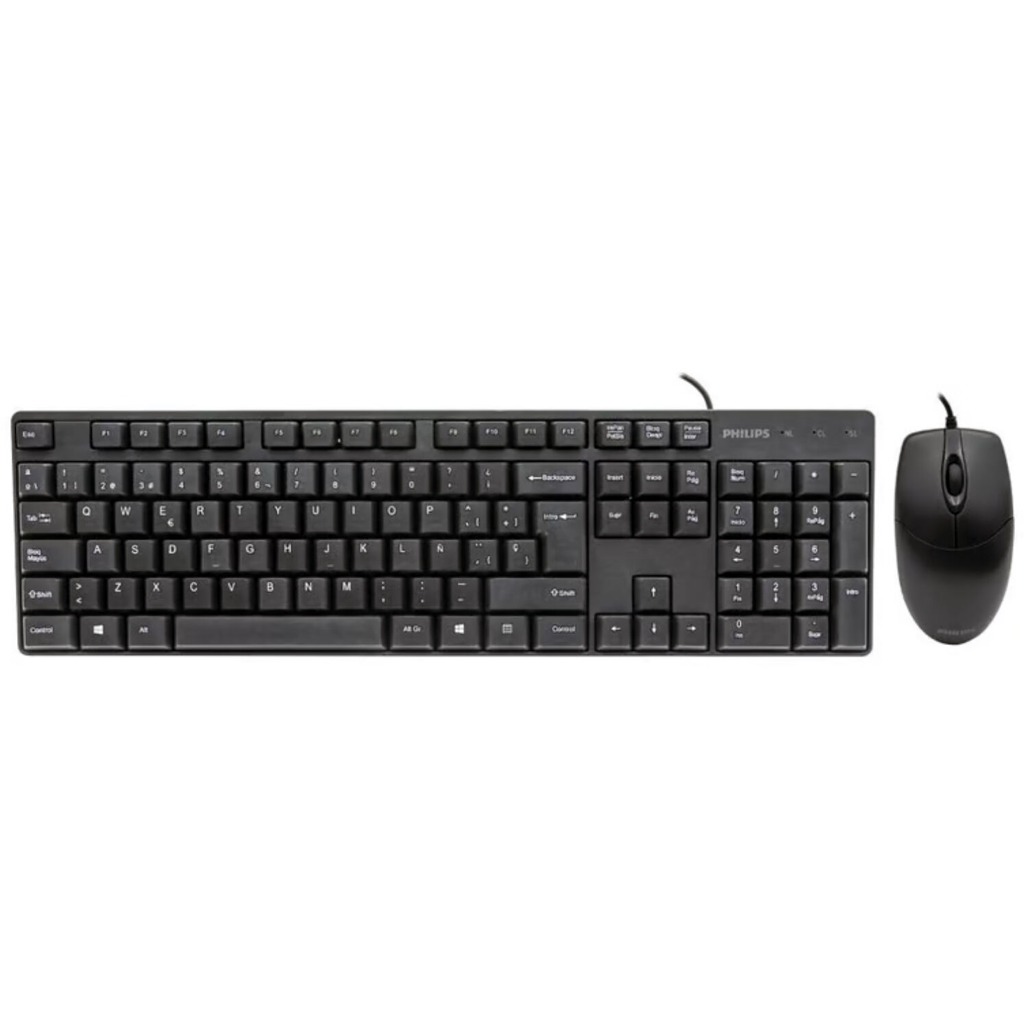 Kit Teclado Y Mouse Inal&aacute;mbrico Philips Spt6254 - Ps image number 0.0