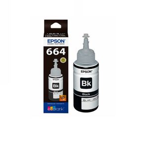 Botella Tinta Epson T664 Original Negro