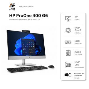 Aio Hp 400 G6 I7 10th 16gb 256gb - Win11 Office - Reacondicionado Profesional